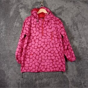 Gudrun  Sjoden pullover women's jacket pink color with hood size small